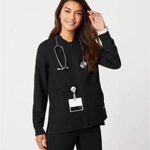 Figs Black Bellery Scrub Jacket